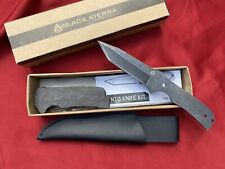 Black Sierra Stonewashed Finish Tanto Knife Kit, Handcrafted, Build Your Own ... picture