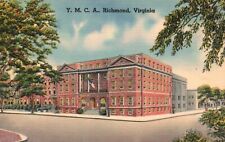 Postcard VA Richmond YMCA Franklin & Foushee Streets Linen Vintage PC e464 picture