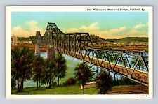Ashland KY-Kentucky, Ben Williamson Memorial Bridge, Antique, Vintage Postcard picture