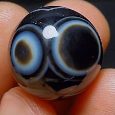 TOP 11G Natural Gobi Agate Eyes Agate Sphere Crystal Stone Madagascar L1307 picture