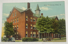 Vintage Linen Postcard ~ Olney Sanitarium Street View ~ Olney Illinois IL picture