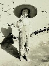 R5 Photograph 1922 Boy Big Sombrero Portrait picture
