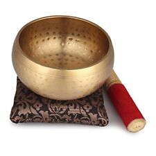  Singing Bowl - 5 inch, Tibetan Singing Bowl Hammered Set with Beater and  picture
