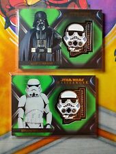 2021 Topps Star Wars Masterwork GREEN /99 Darth Vader / Stormtrooper Medallions picture