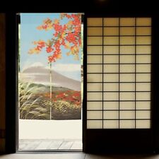 JAPANESE Noren Curtain Four Seasons Fuji Autumn 9244 Made in JAPAN 85 x 150cm picture