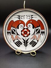 Vtg 70s Speckle Southwest Native Tribal Otagiri Style Stoneware Art saucer 7.5