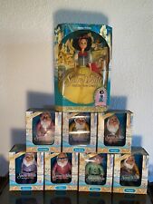 VTG 1992 Mattel Disney Snow White & The Seven Dwarfs Figures Complete Set NIB picture