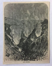 1872 magazine engraving ~ THE GEYSERS IN CALIFORNIA picture