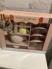 NEW FAO Schwarz Tea Set Kids Ceramic  9 Pieces in Gift Box (damage) picture