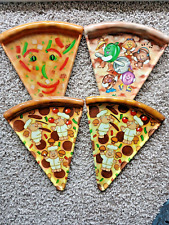 4 vtg ullman co pizza plates- perfect for that slice of pizza picture