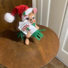 Annalee 3” Christmas Mouse with Letter New with Tags picture