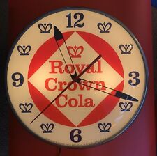 vintage Royal Crown Cola light up wall clock picture