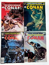 Savage Sword Of Conan Magazine Lot- #80, 81, 82, 85 (Marvel, 1982) Newsstand Ed. picture