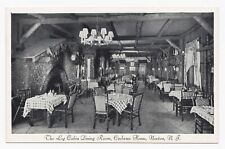 Interior View Of The Log Cabin Dining Room Cochran House Newton, NJ WB Postcard picture