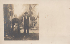 Vintage RPPC Postcard - early 1900's American Gothic (?) worth a look picture