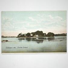 Indian Island Old Town Maine The Penobscot Reservation Antique Postcard picture