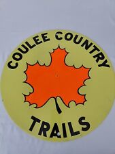 Coulee Country Trails Metal Sign Maple Leaf Trail Marker 18
