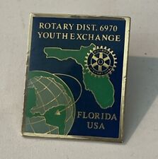 Rotary Dist. 6970 Youth Exchange Florida USA Pin Lapel picture
