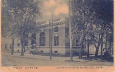 c1910  Post Office People  Crawfordsville IN P575 picture