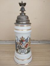 Bavarian Army Regimental Reproduction Lidded Beer Stein Germany picture