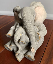 Tuskers Elephants 1994 Elsie and Marigold Hand Painted Figurine. RARE picture