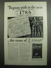 1937 Briggs Pipe Mixture Tobacco Ad - Begune with in the year 1786 picture