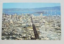 Panoramic View of San Francisco From Twin Peaks - Posted Postcard 68 -CALIFORNIA picture