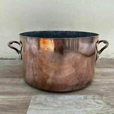 French stock pot antique dovetailed Copper Cookware 12 1/2