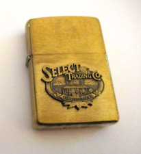 NOS VINTAGE 1994 UNFIRED SELECT TRADING CO. TOBACCOVILLE N C BRASS ZIPPO LIGHTER picture