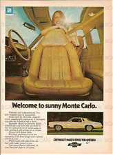 1974 Chevrolet Monte Carlo Vintage Magazine Ad picture