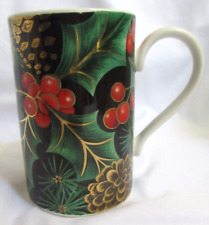 Dunoon Golden Holly Designed by Caroline Bessey Coffee Tea Cup Mug EUC picture