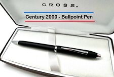 CROSS CENTURY 2000 Black Matte W/Chrome Accents Vintage Introduced In 1997 Case picture