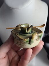 Small Seto Yaki Japanese Dish With Lid Spoon picture