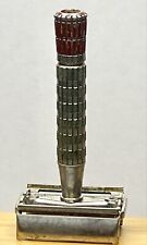 Vintage 1959 (E 1) Gillette Red Flair Tip TTO Woth “+”’s On Underside Of  Razor picture