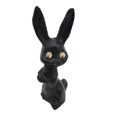 Black Bunny Rabbit Handcrafted w/ Coal Resin Made In Kentucky 2 3/4