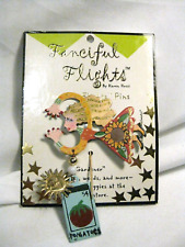 Karen Rossi Silvestri Fanciful Flights Gardener Stick Pin Brooch picture
