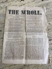 Union College “THE SCROLL” Student Newspaper 1849 Pre Civil War Schenectady NY picture