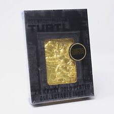 Teenage Mutant Ninja Turtles Metal Card 24k Gold Plated Ingot Official TMNT picture