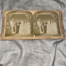 Antique 1875 Stereoview Card Photo Die Hochzeit Related to Richard Wagner Opera? picture