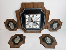 MCM Waltham Wall Clock Set With 4 Accent Plaques 15