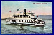 Ferry Landing at Newburgh, New York. Vintage Postcard Great Condition picture