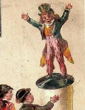 1880's King's Quick Rising Flours W.S Corbett Grocer Children& Boy Rising P156 picture
