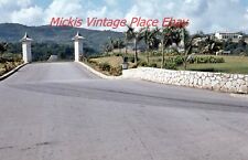 Vtg 1968 Photo 35mm Slide Jamaica Half Moon Bay Resort Entrance Drive p29 picture