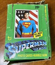 Topps 1978 Superman The Movie All New Series Photo Card Box  34 Unopened Packs picture