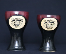 1999 Renaissance Festival PHANTOM'S FEAST Goblets - Glasses - Chalice - Set of 2 picture