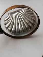 Turkish antique silver purse oyster shape clam shell Marked maker Museum piece picture
