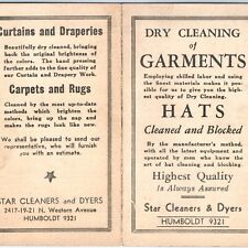c1920s Chicago, IL Star Cleaners & Dyers Advertising Folder Pamphlet Dry Vtg C41 picture