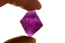DARK Purple Fluorite Octahedron 1