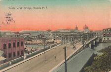 Birdseye View Santa Cruz Bridge Manila Philippines Philippine Islands 1911 PC picture