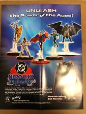 DC HEROCLIX UNLEASHED DC WIZKIDS PROMO POSTER (NEW) SUPERMAN picture